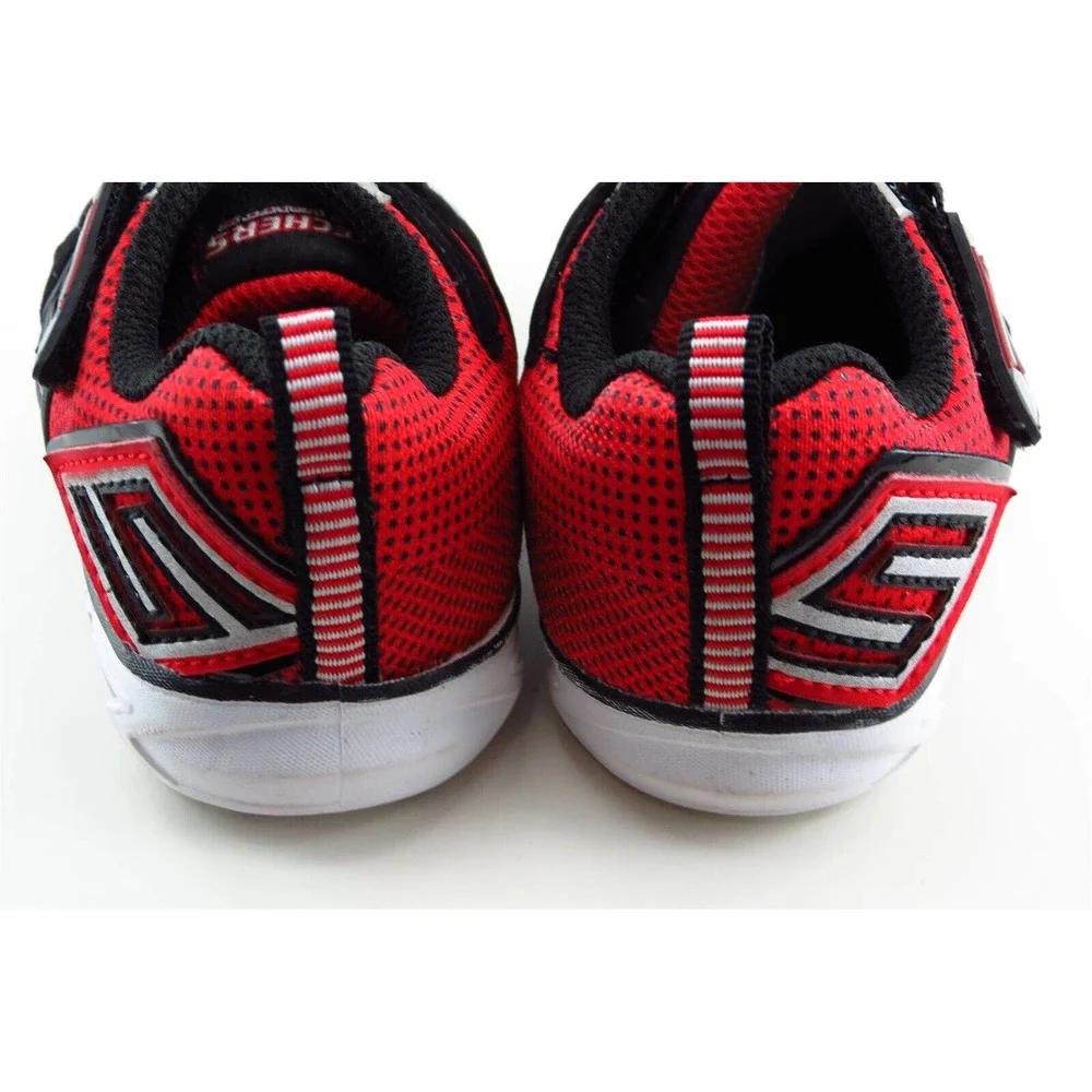 Skechers S-Lights Gray Synthetic Athletic Toddler Boys‎ Sz 10